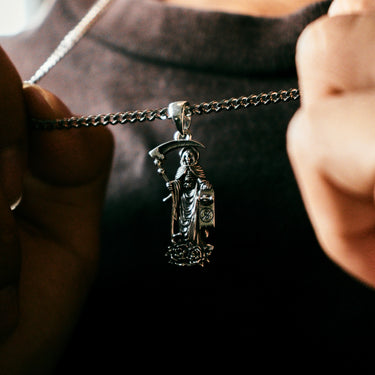 Colgante de patineta (plata)